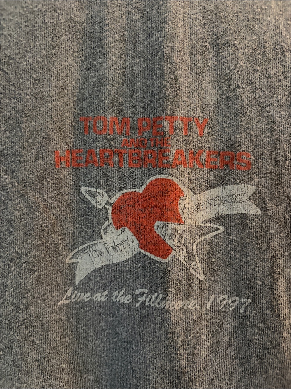 Junk Food Clothing - Tom Petty & The Heartbreakers Gray Tee - Picture 2 of 3